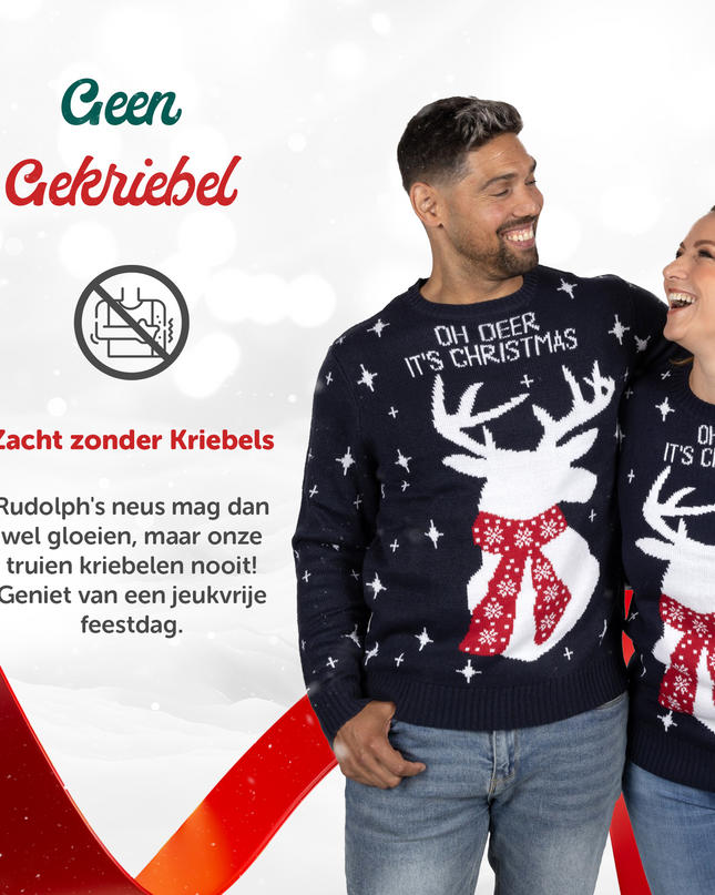 Weihnachtspullover Oh Deer, es ist Weihnachten