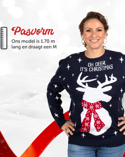 Weihnachtspullover Oh Deer, es ist Weihnachten