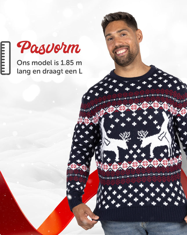 Weihnachtspullover Marius für Damen mit Rentier-Motiv