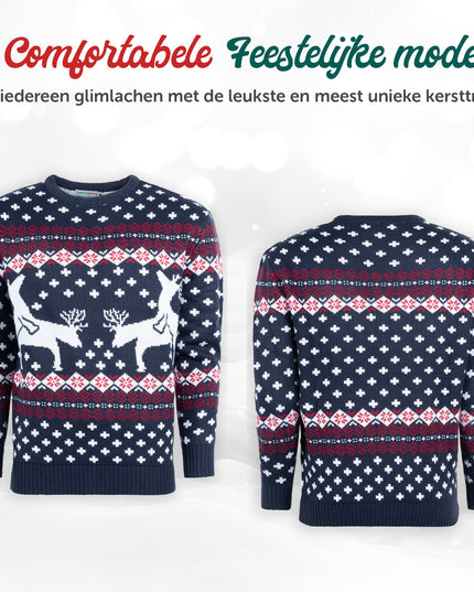 Weihnachtspullover Marius für Damen mit Rentier-Motiv