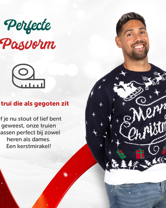 Weihnachtspullover Marius für Damen in stilvollem Design: Fröhliche Weihnachten