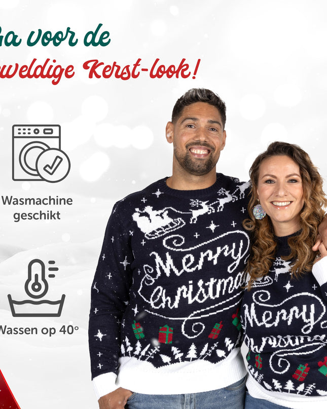 Weihnachtspullover Marius für Damen in stilvollem Design: Fröhliche Weihnachten