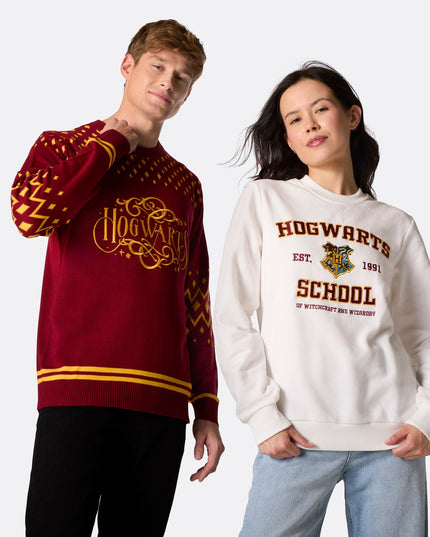Men's Hogwarts Christmas Sweater for Magical Celebrations