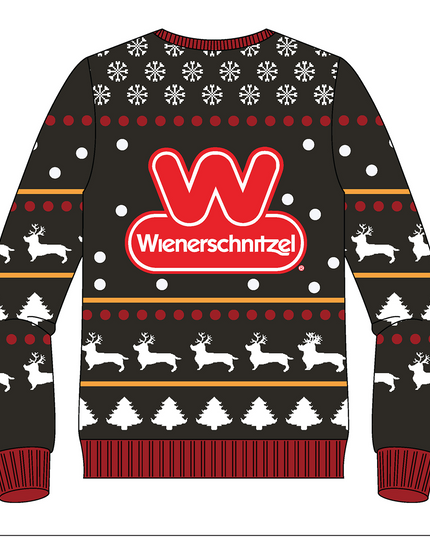 Wienerschnitzel Hässlicher Weihnachtspullover