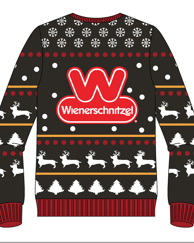 Wienerschnitzel Hässlicher Weihnachtspullover