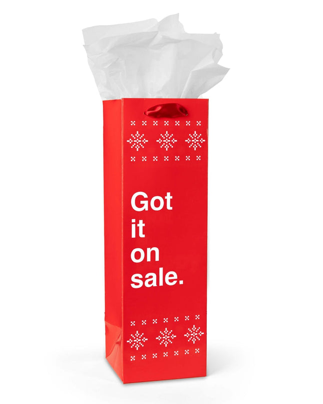 Funny Christmas Wine Gift Bags - Set of 6