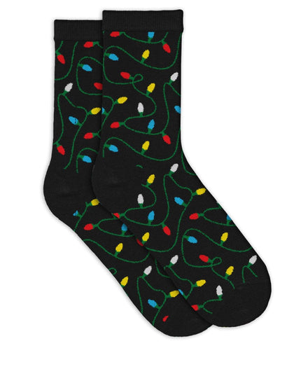 Women's String of Lights Crew Socks (Fits Sizes 6-11W)