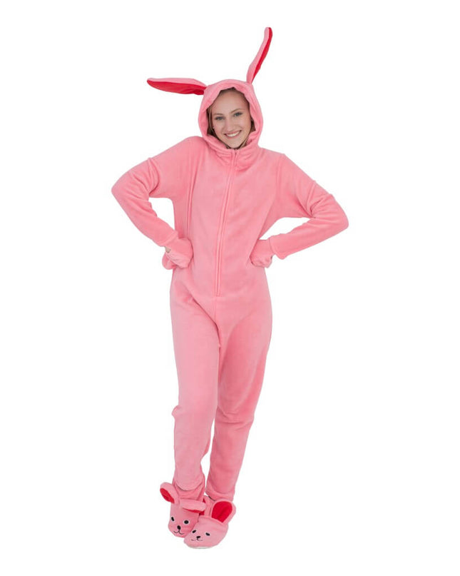 Damen-Pyjama-Einteiler mit Hasenmotiv aus „A Christmas Story“