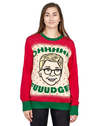 Ralphies hässlicher Weihnachtspullover für Damen: "OHHHH FOUUDGE!"