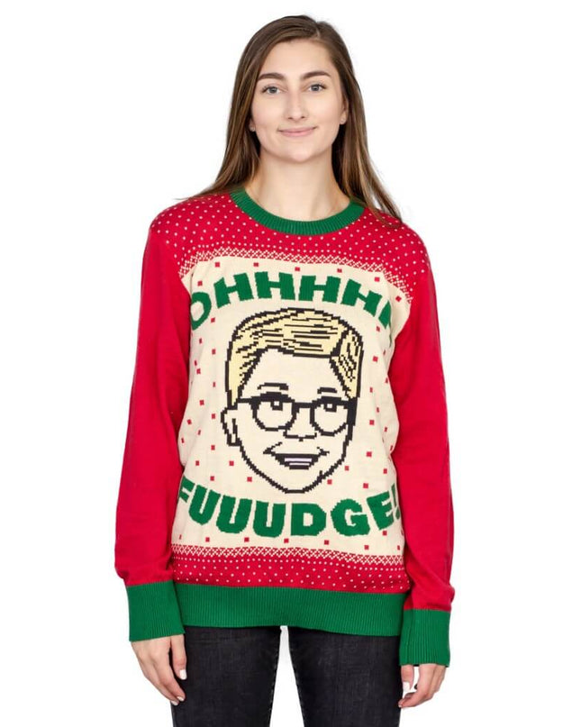 Ralphies hässlicher Weihnachtspullover für Damen: "OHHHH FOUUDGE!"