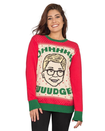 Ralphies hässlicher Weihnachtspullover für Damen: "OHHHH FOUUDGE!"
