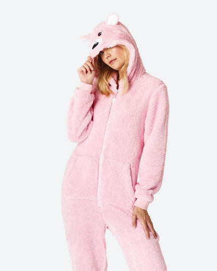 Damen-Einteiler mit rosa Teddybär