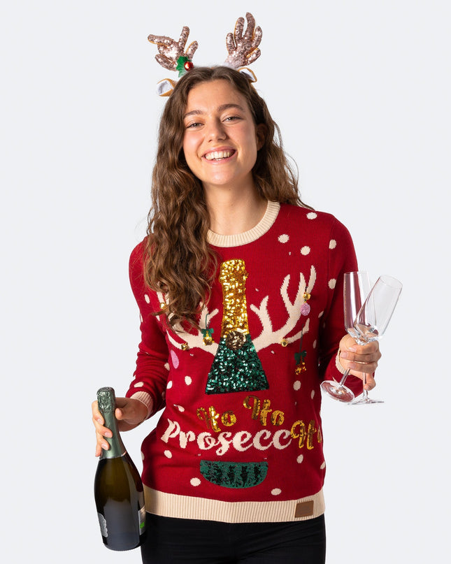 Women's Prosecco Christmas Sweater