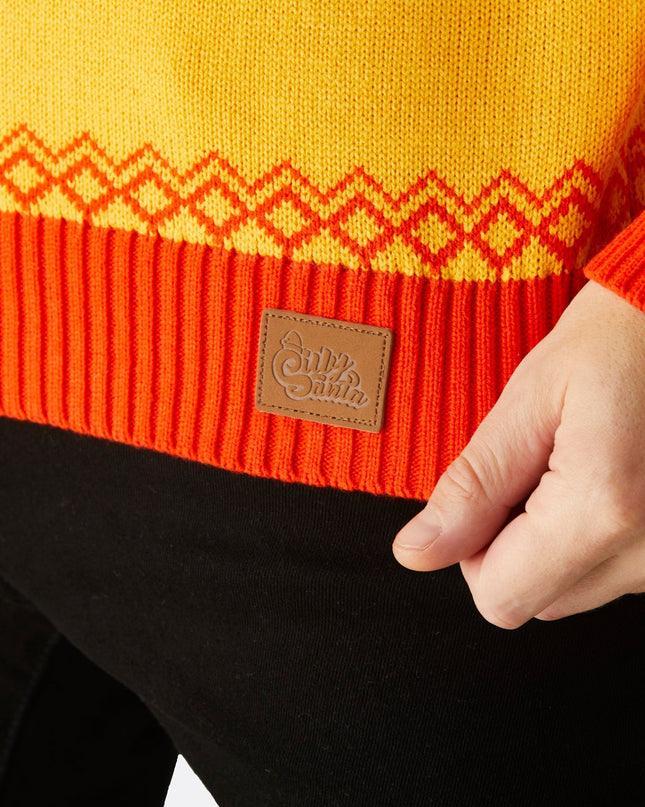 Gelber Osterpullover für Damen