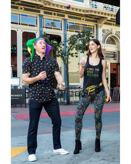 Black Beaded Leggings