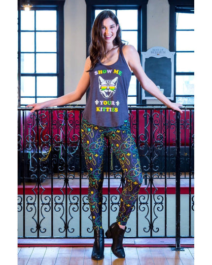 Black Beaded Leggings