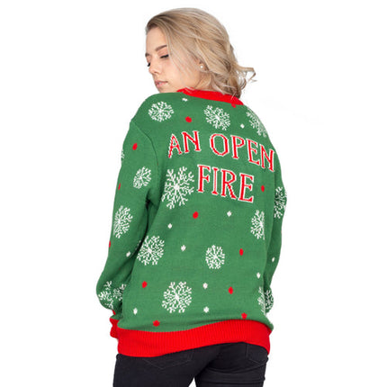 Chest and Nuts Snowflakes Ugly Christmas Sweater