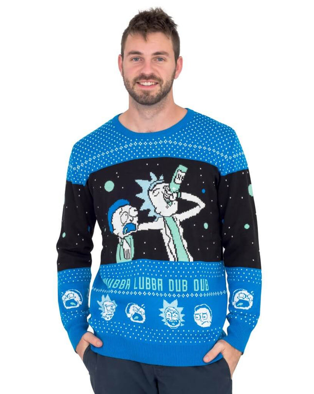 Wubba Lubba Dub Dub Rick und Morty Hässlicher Weihnachtspullover