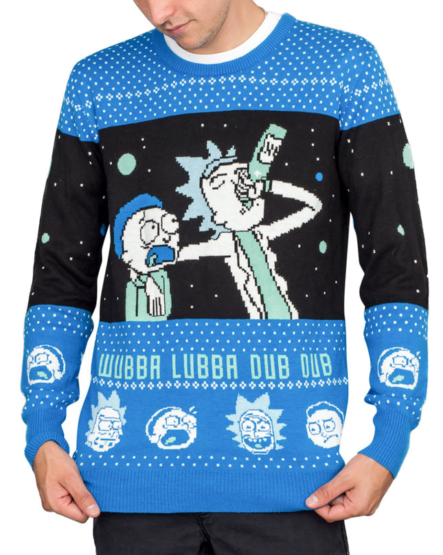 Wubba Lubba Dub Dub Rick und Morty Hässlicher Weihnachtspullover