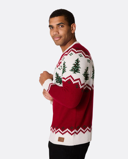 Retro-Weihnachtsbaumpullover für Herren