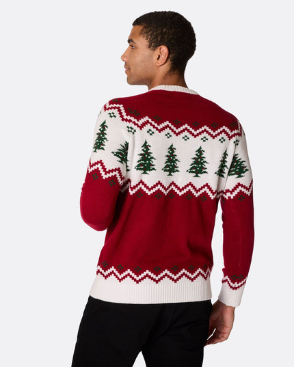 Retro-Weihnachtsbaumpullover für Herren