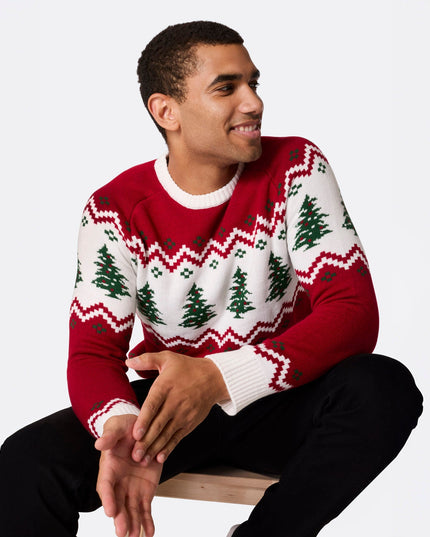Retro-Weihnachtsbaumpullover für Herren
