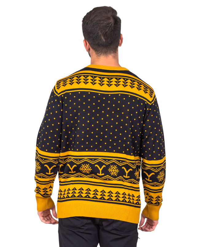 Yellowstone Classic Brand Hässlicher Weihnachtspullover