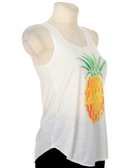 Pineapple Print Sleeveless Top