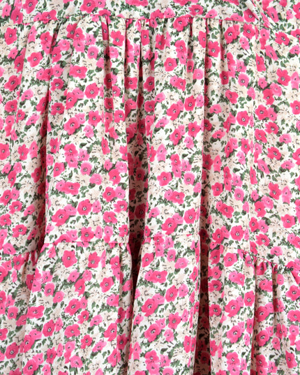 Sommerkleid - Rosa mit Blumenmuster