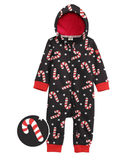 Toddler Girl's Candy Cane Lane Jumpsuit