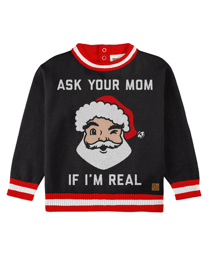 Baby Girl's Ask Your Mom Ugly Christmas Sweater