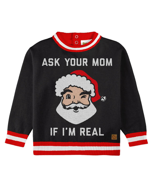Baby Boy's Ask Your Mom Ugly Christmas Sweater