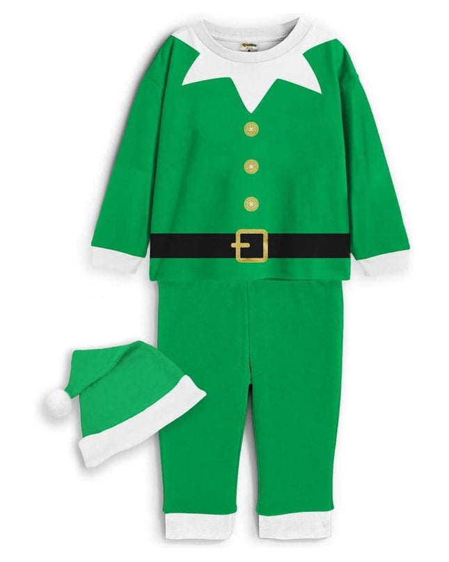 Toddler Girl's Elf Crew Neck Pajama Set
