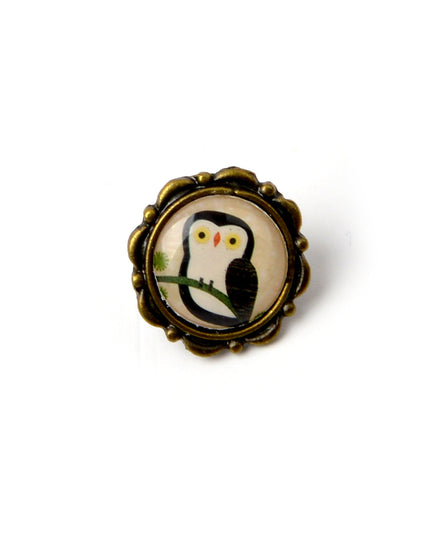 Ohrringe im Eulen-Design