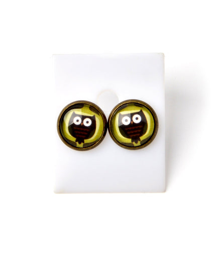 Ohrringe im Eulen-Design