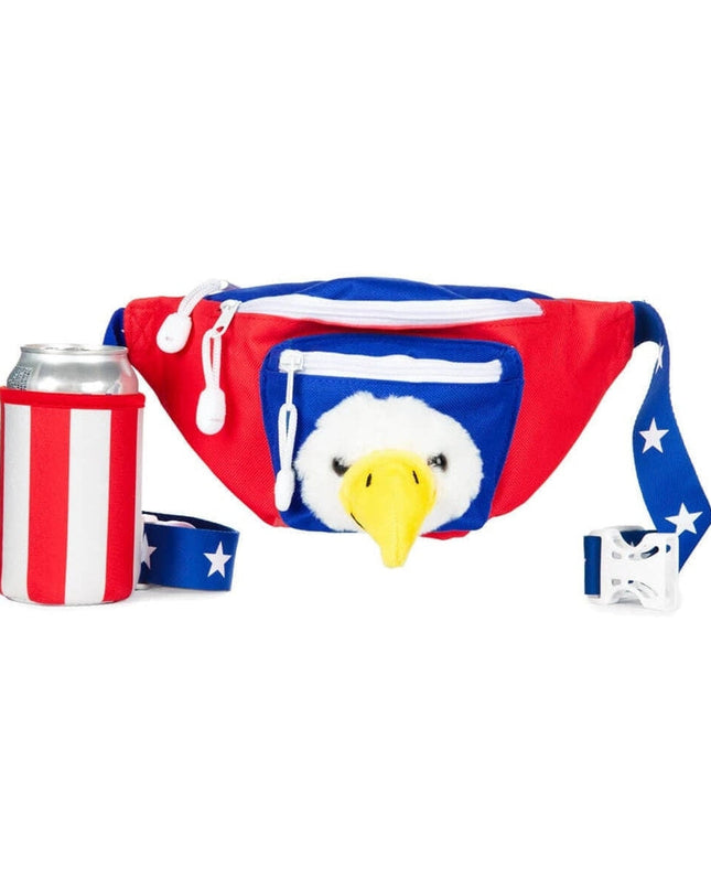 Bald Eagle Fanny Pack with Drink Holder