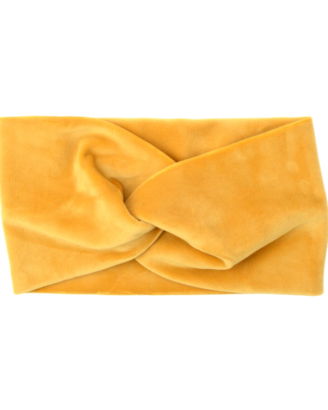 Mustard Velvet Headband | Christmas Accessories