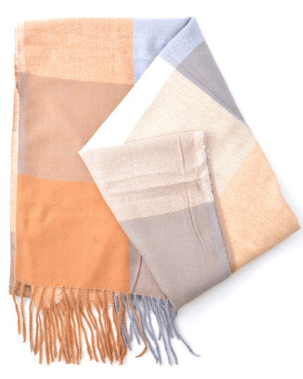 Karoschal | Beige-Grau | Accessoires für alle