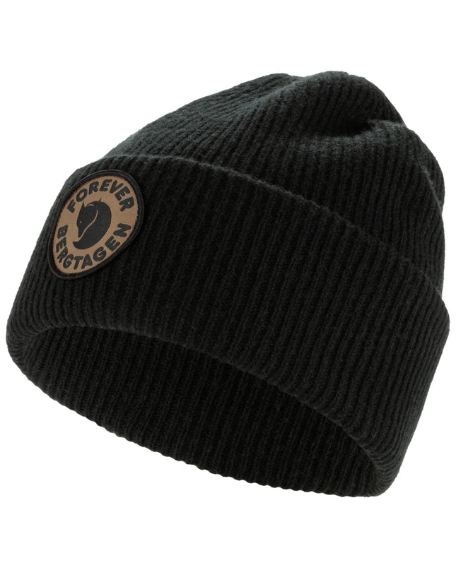 Fjallraven Bergtagen Wool Beanie in Classic Black
