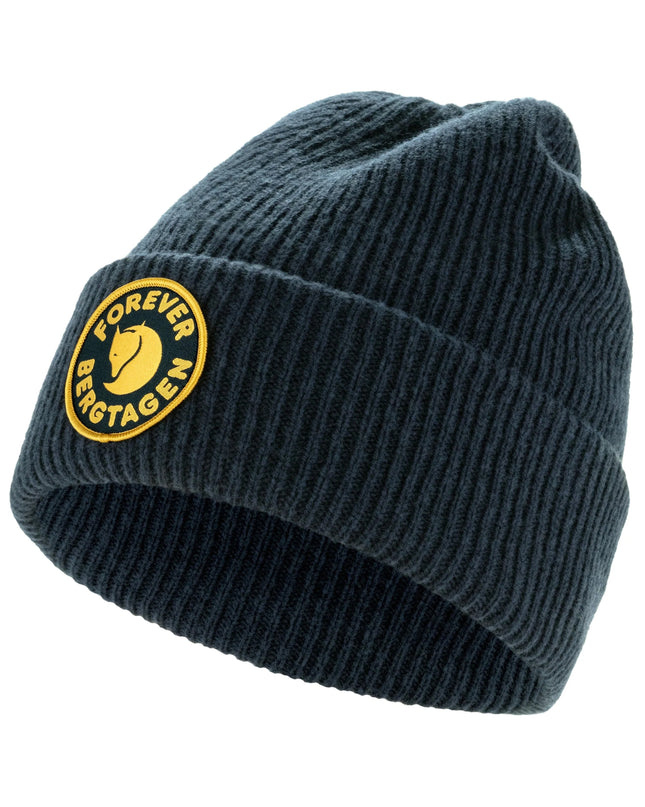 Fjallraven Bergtagen Wool Beanie in Dark Navy Blue