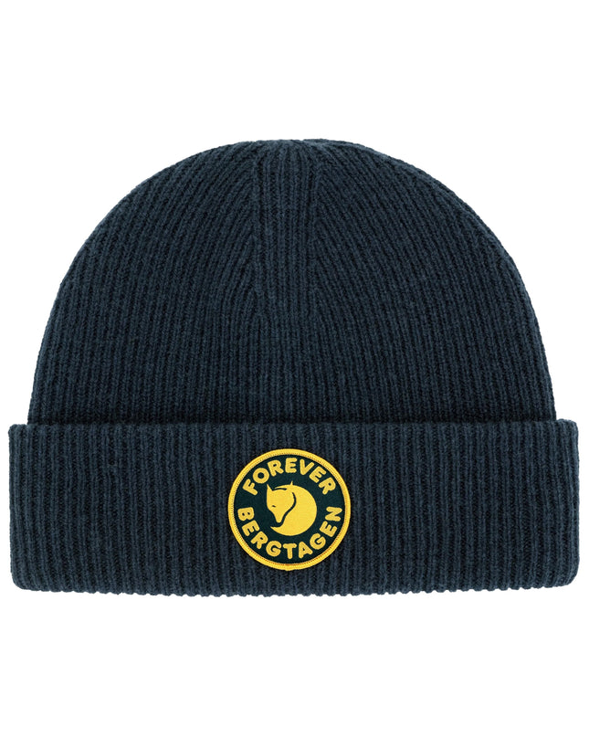 Fjallraven Bergtagen Wool Beanie in Dark Navy Blue