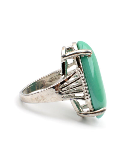 Green Boho Ring for a Natural Look