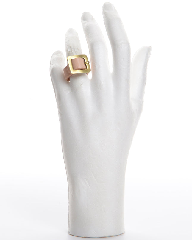 Powder Leather Ring
