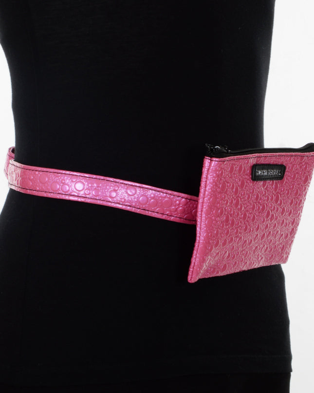 Pinke Gürteltasche mit Blasenmuster | Stilvolles Accessoire für alle