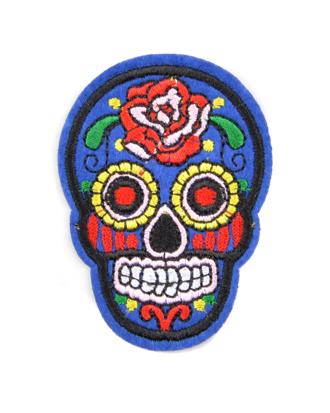 Calavera V-Aufnäher – Einzigartiges Halloween-Kostümaccessoire