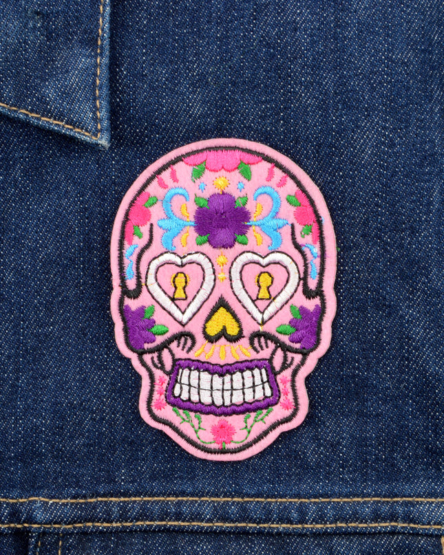 Patch - Totenkopf-Süßigkeiten-Halloween-Kostüm