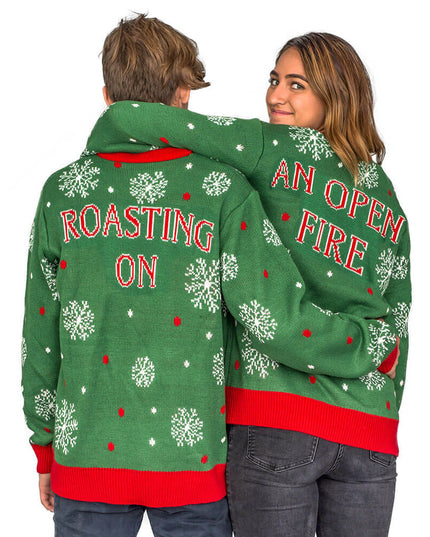 Chest and Nuts Snowflakes Ugly Christmas Sweater