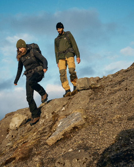 Fjällräven Classic Strickmütze – Dunkelgranatrot