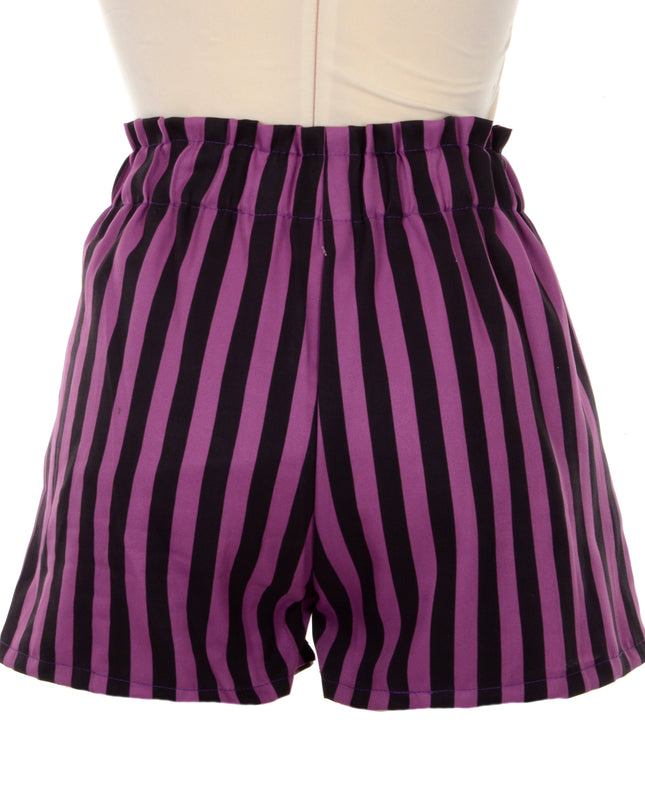 Gestreifte Shorts – Lila