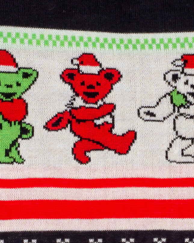 Grateful Dead Dancing Bears Kitschiger Hässlicher Weihnachtspullover